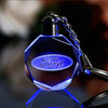 Image of Lazer Engraved Crystal Car Keychain