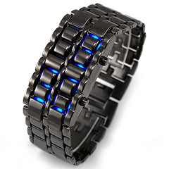 Stainless Steel Digital Bracelet Watch