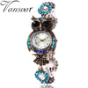 Image of Vansvar Brand Luxury Crystal Bracelet Watches Fashion Women Owl Watch Beautiful Girl Gift Watch Relogio Feminino 2108