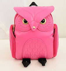 Leather Owl Backpack