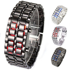 Stainless Steel Digital Bracelet Watch