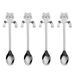 Stainless Steel Cat Tea Spoon Teaspoon