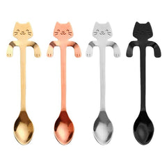 Stainless Steel Cat Tea Spoon Teaspoon