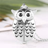 Image of Silver Unisex Antique Owl Pendant