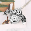 Image of Silver Unisex Antique Owl Pendant