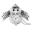 Image of Silver Unisex Antique Owl Pendant