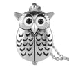 Image of Silver Unisex Antique Owl Pendant