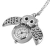 Image of Silver Unisex Antique Owl Pendant