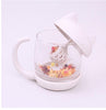 Image of Cute Cat Glass Mug With Infuser