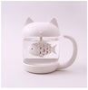 Image of Cute Cat Glass Mug With Infuser