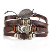 Image of Vintage Owl Leather Bracelets