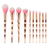 Image of Rose Gold Fishtail Makeup Brush Set