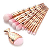 Image of Rose Gold Fishtail Makeup Brush Set