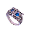 Image of Classical Titanium Owl Ring