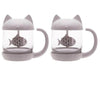 Image of Cute Cat Glass Mug With Infuser