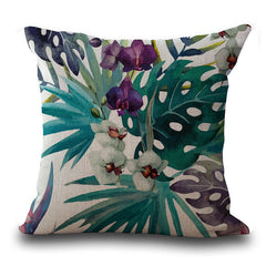 Leaves Patterned Pillowcase