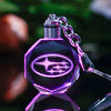 Image of Lazer Engraved Crystal Car Keychain