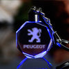 Image of Lazer Engraved Crystal Car Keychain