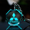 Image of Lazer Engraved Crystal Car Keychain