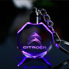 Image of Lazer Engraved Crystal Car Keychain