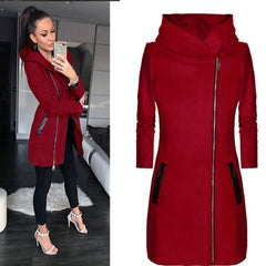 High Collar Hooded Winter Jacket