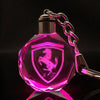 Image of Lazer Engraved Crystal Car Keychain