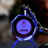 Image of Lazer Engraved Crystal Car Keychain