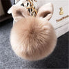 Image of Pom Pom  Rabbit Keychains