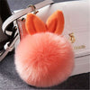 Image of Pom Pom  Rabbit Keychains