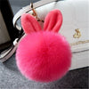 Image of Pom Pom  Rabbit Keychains